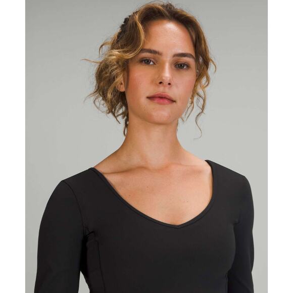 (10) $78 Lululemon Align Long Sleeve Shirt Black - Picture 5 of 7